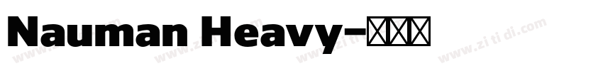 Nauman Heavy字体转换